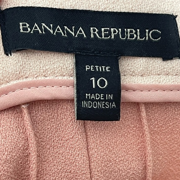 Banana Republic Soft Pink A-Line Pleated Midi Skirt Size 10 Petite - Picture 9 of 10